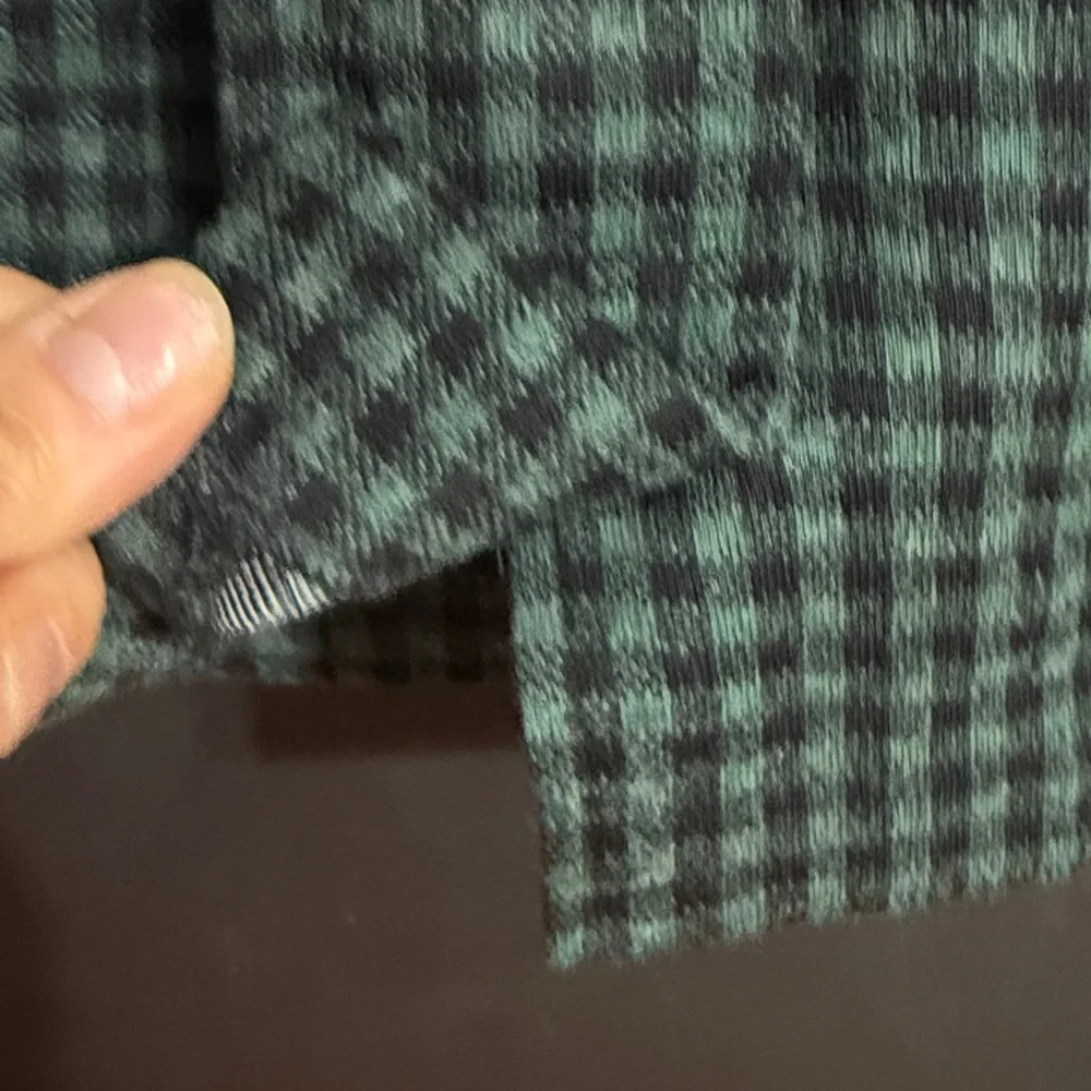 d’knits Vintage Gingham Check Flannel Stretch Pencil Skirt Sz: M